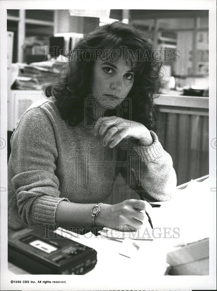 1990 Press Photo Margret Colin Good night sweet wife murder Boston CBS TV - Historic Images