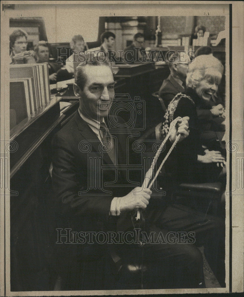 1971 Press Photo Senate Joseph Coleman Clare Democratic Iowa Political Party - Historic Images