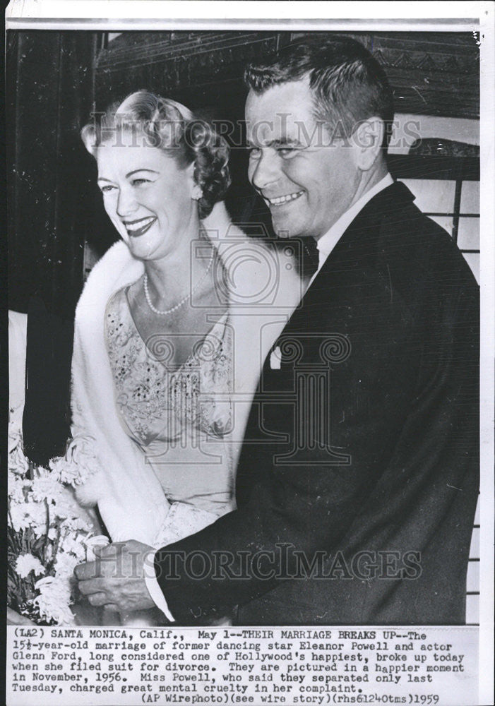 1959 Press Photo Actor Glenn Ford - Historic Images