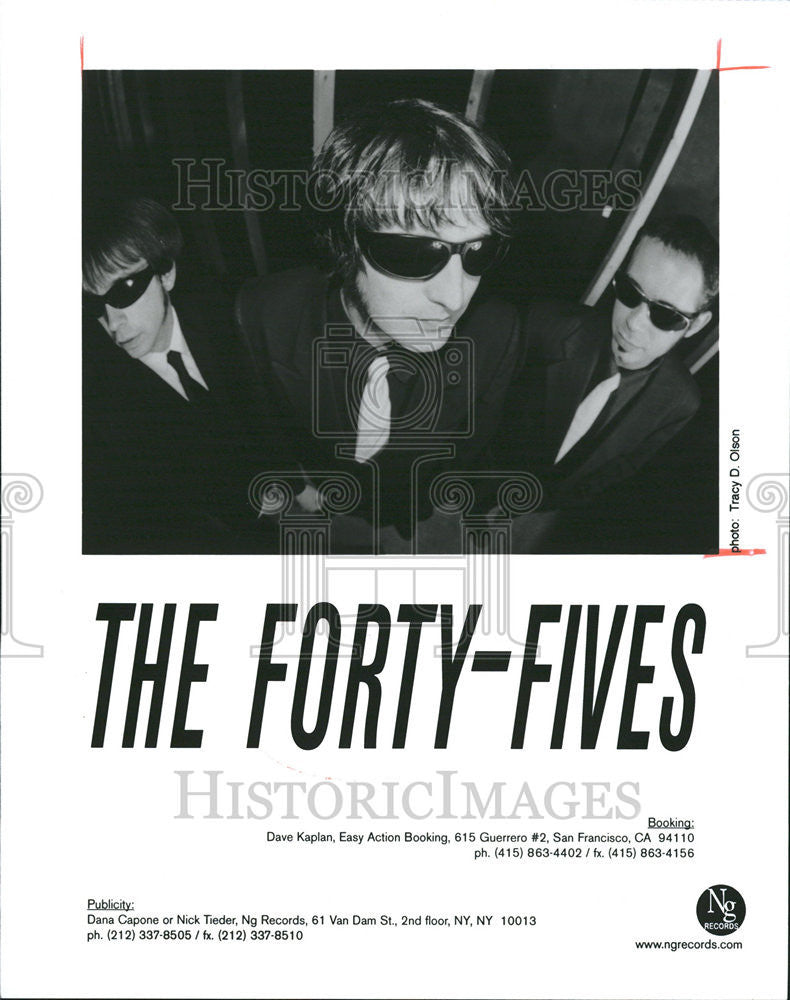 1999 Press Photo Forty Fives Music Band - Historic Images