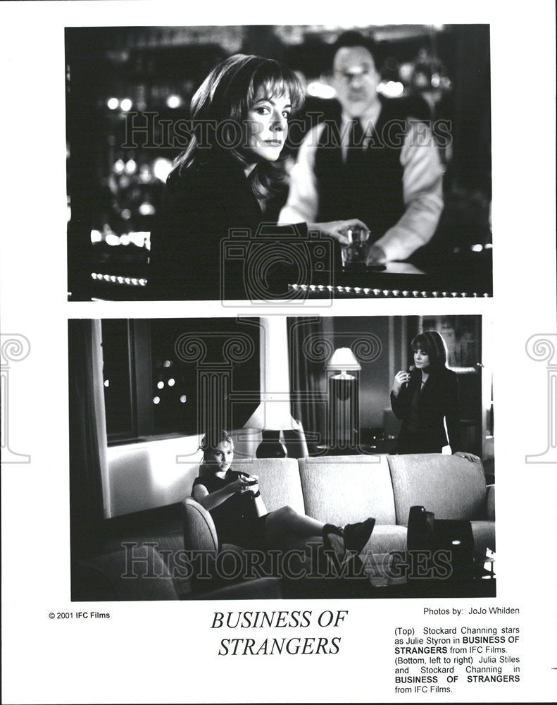 2001 Press Photo Actress Stockard Channing In Business Of Strangers - Historic Images