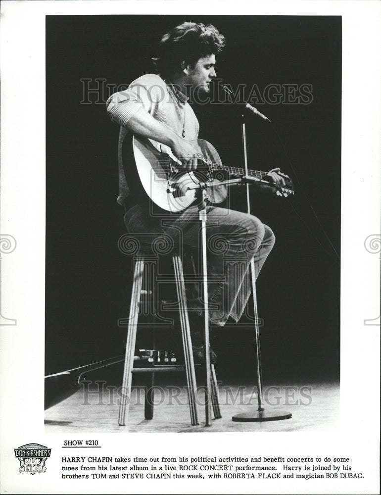 1978 Press Photo Music Group Harry Chapen - Historic Images