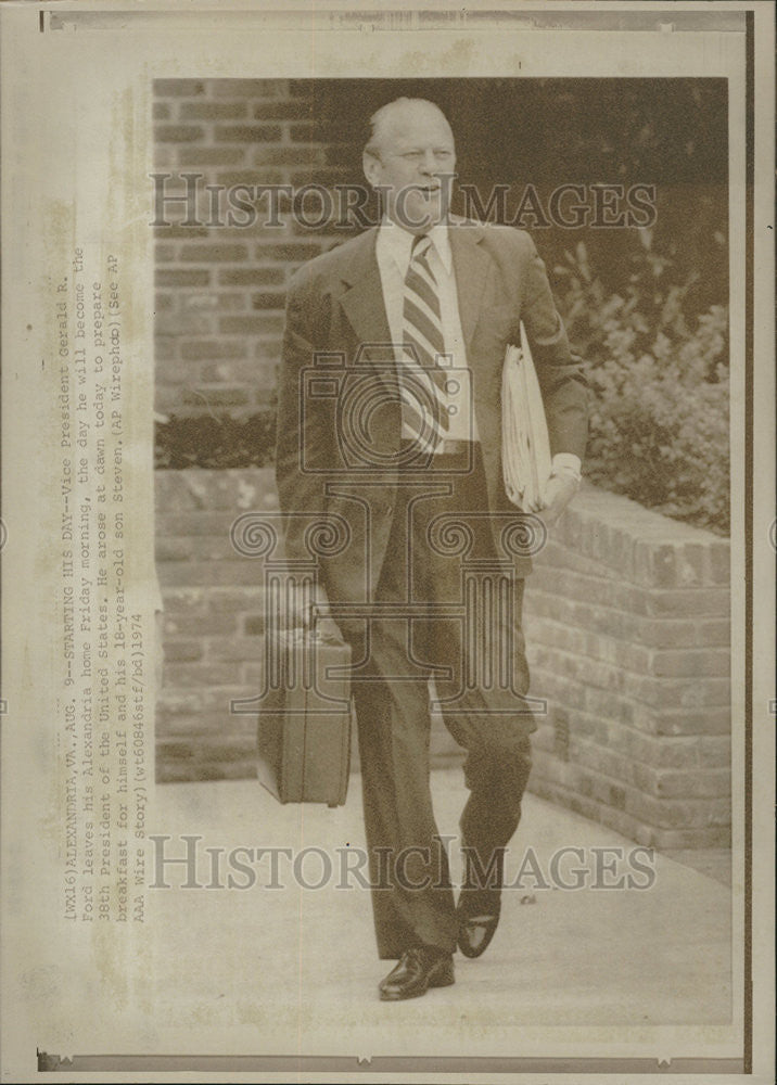 1974 Press Photo Vice President Gerald Ford - Historic Images