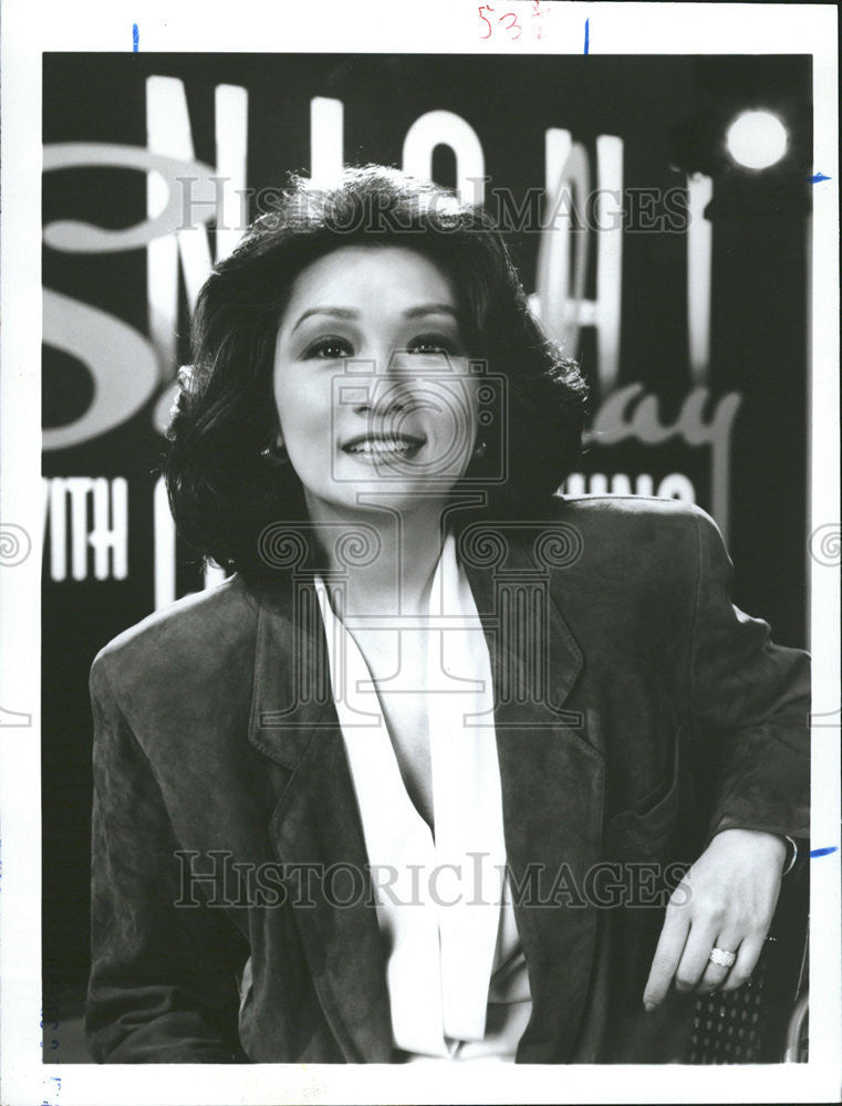 1995 Press Photo Connie Chung American journalist anchor reporter - Historic Images