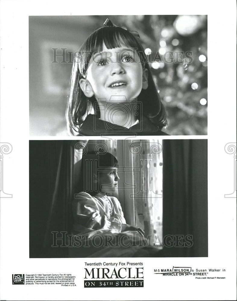 1994 Press Photo Miracle Mara Wilson Susan Walker Miracle - Historic Images