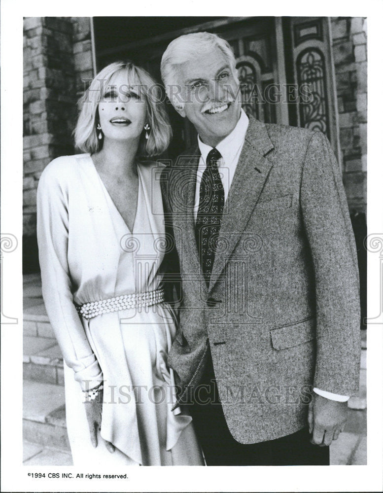 1994 Press Photo Sally Kellerman, Dick Van Dyke, DIAGNOSIS MURDER, CBS TV - Historic Images