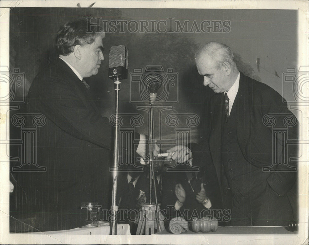 1952 Press Photo Philip Murray Congress Industrial Organizations Leader Die - Historic Images