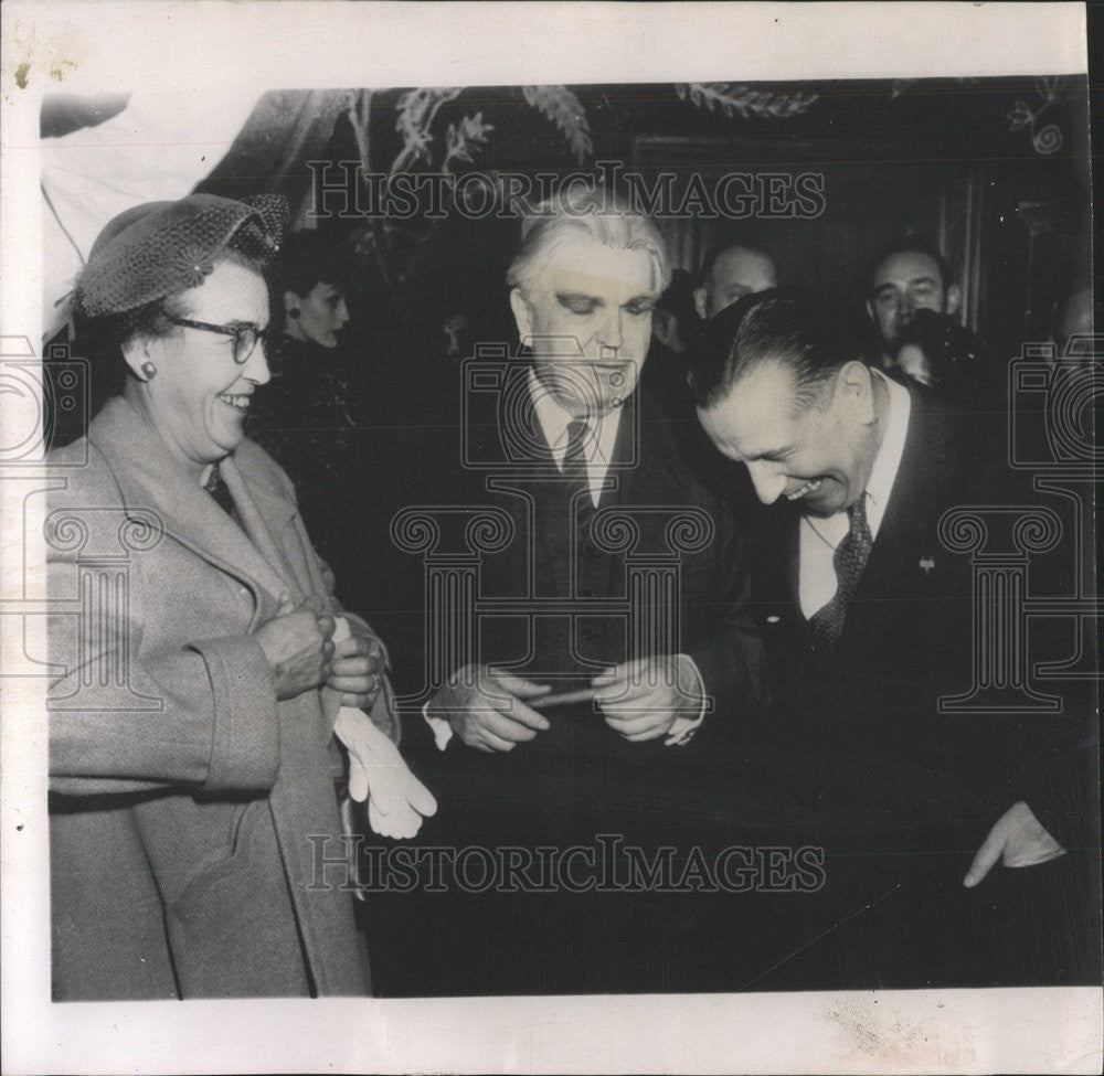 1962 Press Photo John Wows Springfield Ill Oscar Chapman secretary Interior - Historic Images