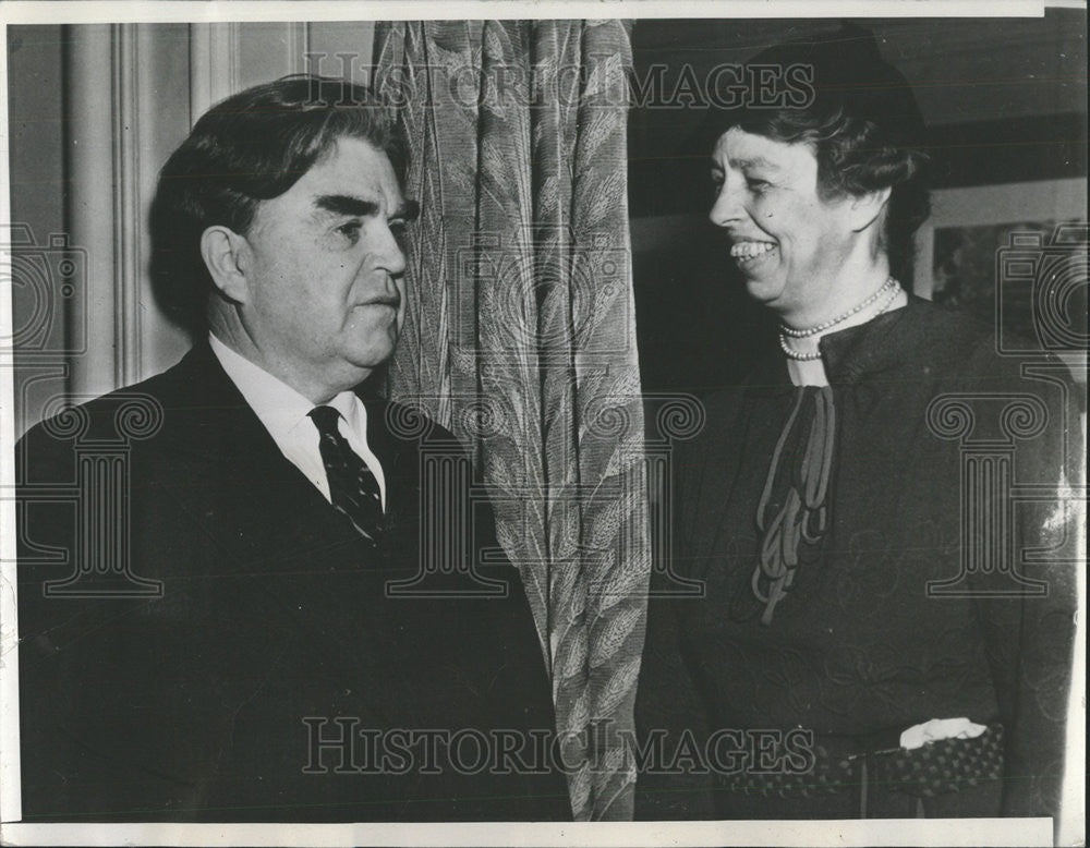 1938 Press Photo Washington Franklin Roosevelt John Lewis Advisory Committee - Historic Images