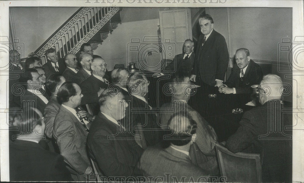 1949 Press Photo Thomas Kennedy Vice President John Owens United Mine Workers - Historic Images