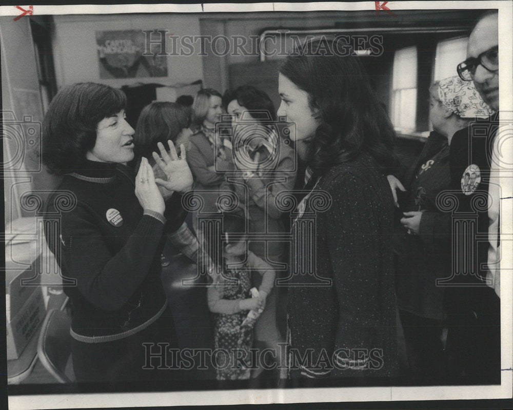 1976 Press Photo Carter Kin Visit Skokie Judy Democratic Jimmy Estelle Jacobson - Historic Images