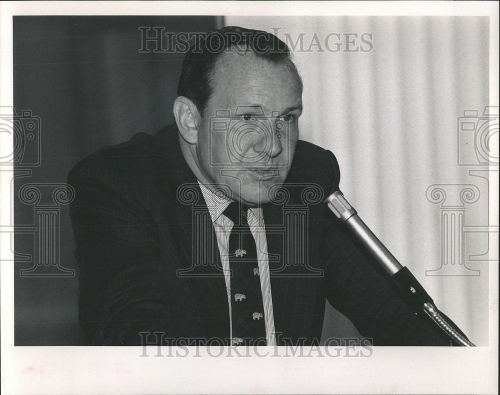 1991 Press Photo Michael H. Armacost U.S. Ambassador Japan American Society - Historic Images