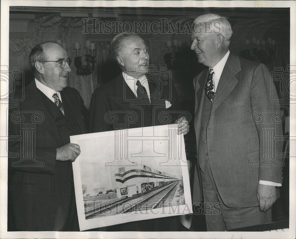 1948 Press Photo Philadelphia Chicago Dr Robert Wlison Thomas Darley Martin - Historic Images