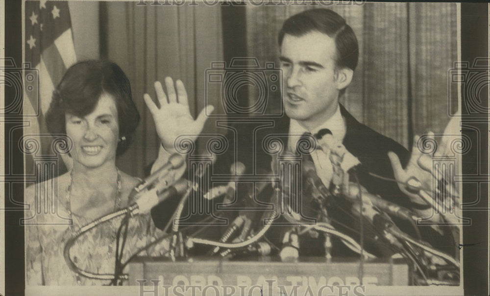 1976 Press Photo California Governor Edmund Brown Jr. &amp; Sister Cynthia Kelly - Historic Images