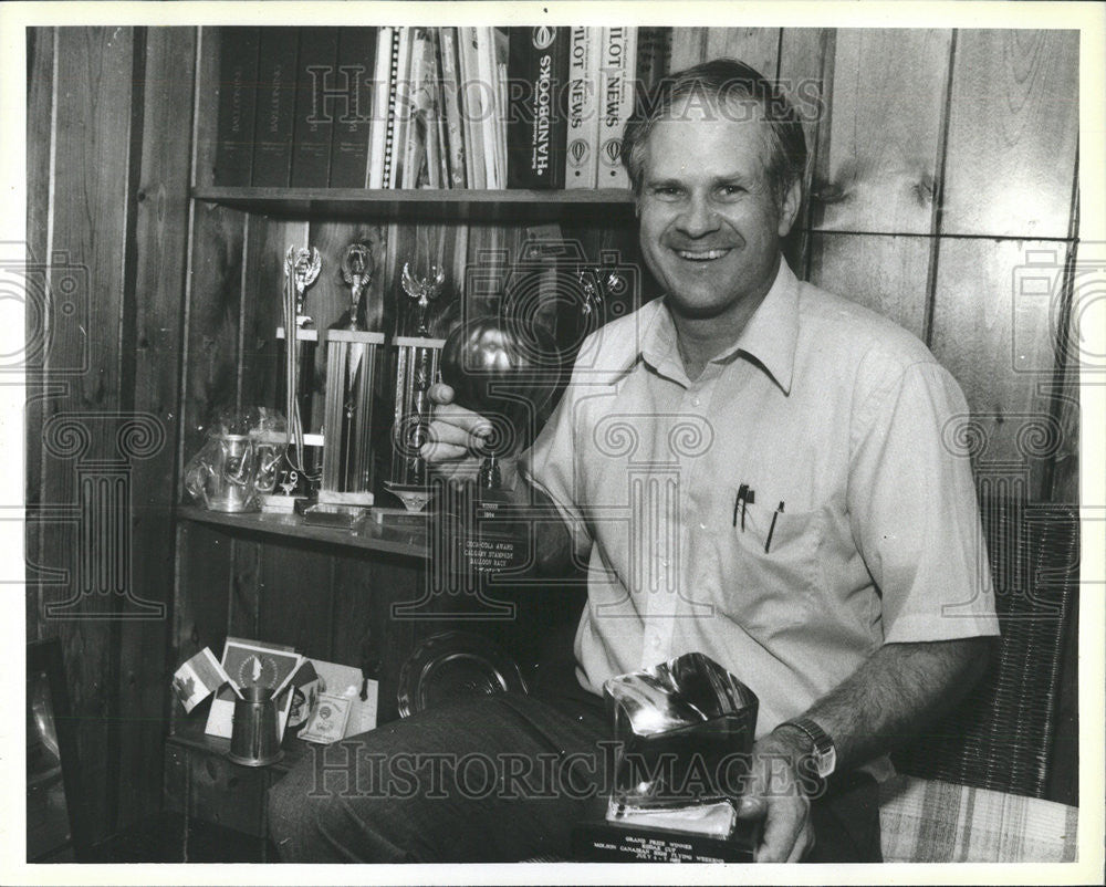 Press Photo Alan Blount Balloon championships Midwest competitor International - Historic Images