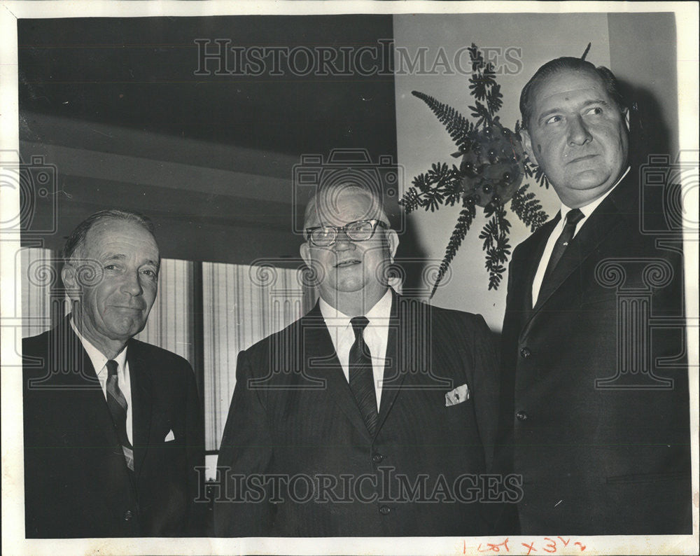 1965 Press Photo John T. Pirie, John C. Kluczynski &amp; Norbert Armour - Historic Images