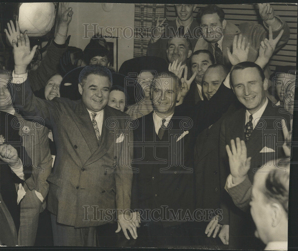 1942 Press Photo Senator C. Wayland Brooks Wins Re-election - Historic Images