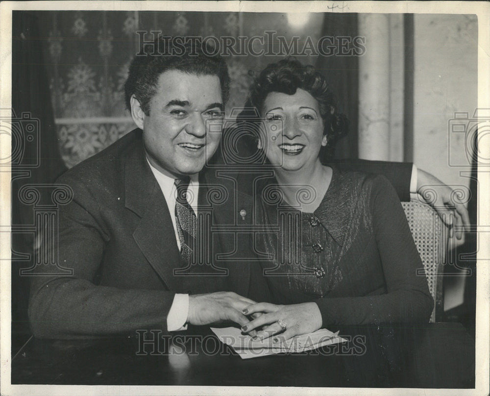 1936 Press Photo Republican Candidate Governor Wayland Brooks Wife - Historic Images