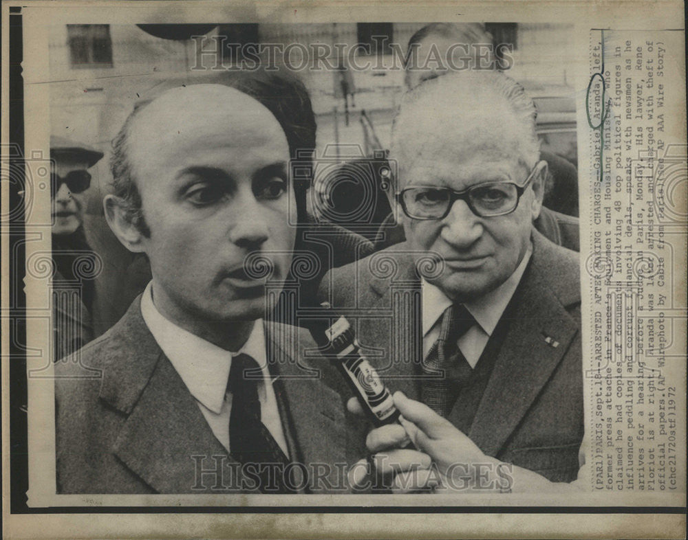 1972 Press Photo Gabriel Aranda France Equipment Housing Ministry - Historic Images