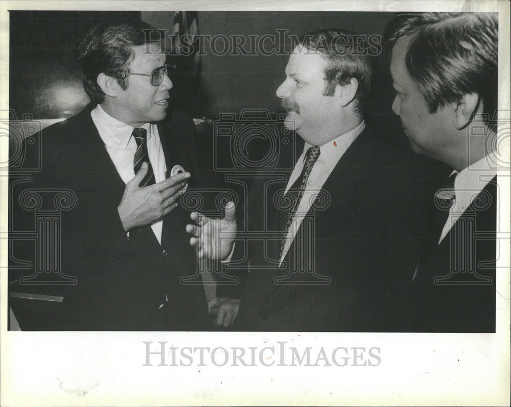 1984 Press Photo Agapito Butz Aquino Ninoy Dom Najolia - Historic Images