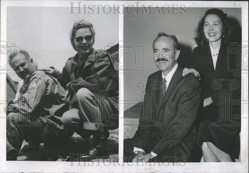 1954 Press Photo Singer Penny Caldwell United Press Richard Applegate Korean War - Historic Images