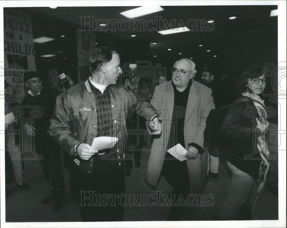 1992 Press Photo California Governor Jerry Brown Campaigns Presidency - Historic Images