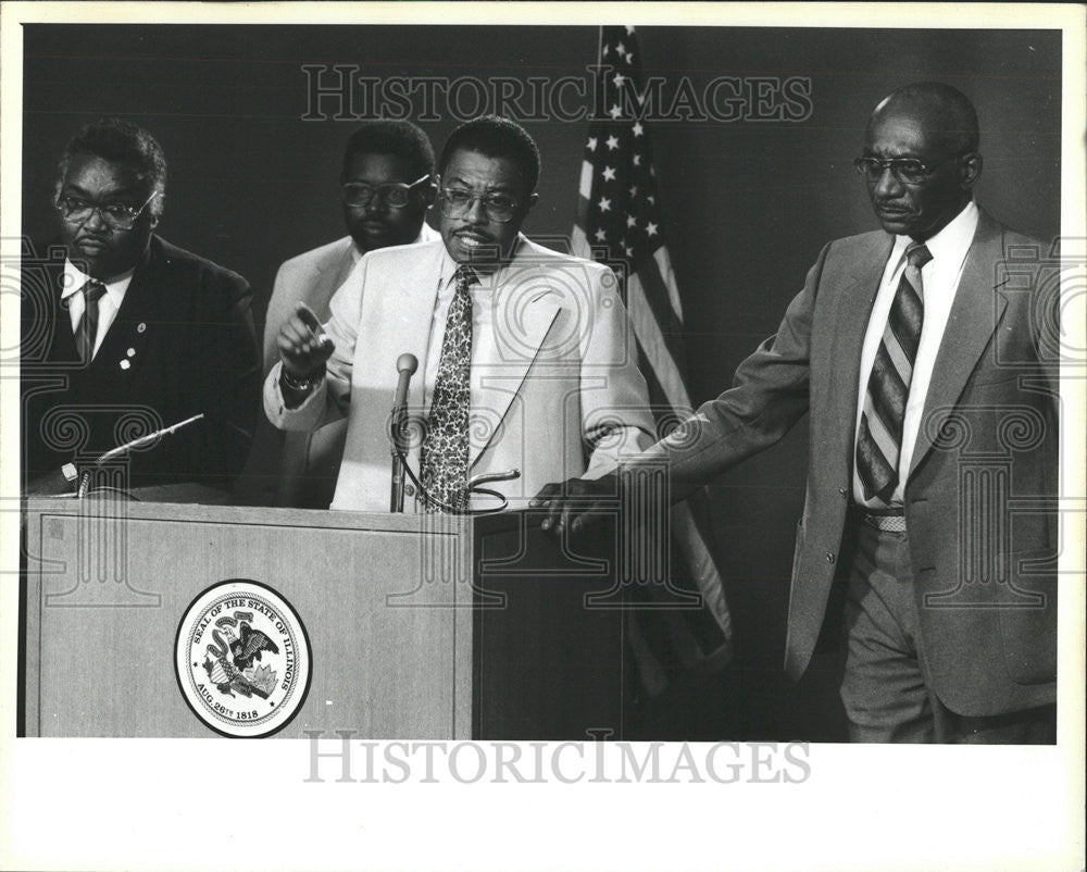 1985 Press Photo Illinois State Representative Howard Brookins - Historic Images