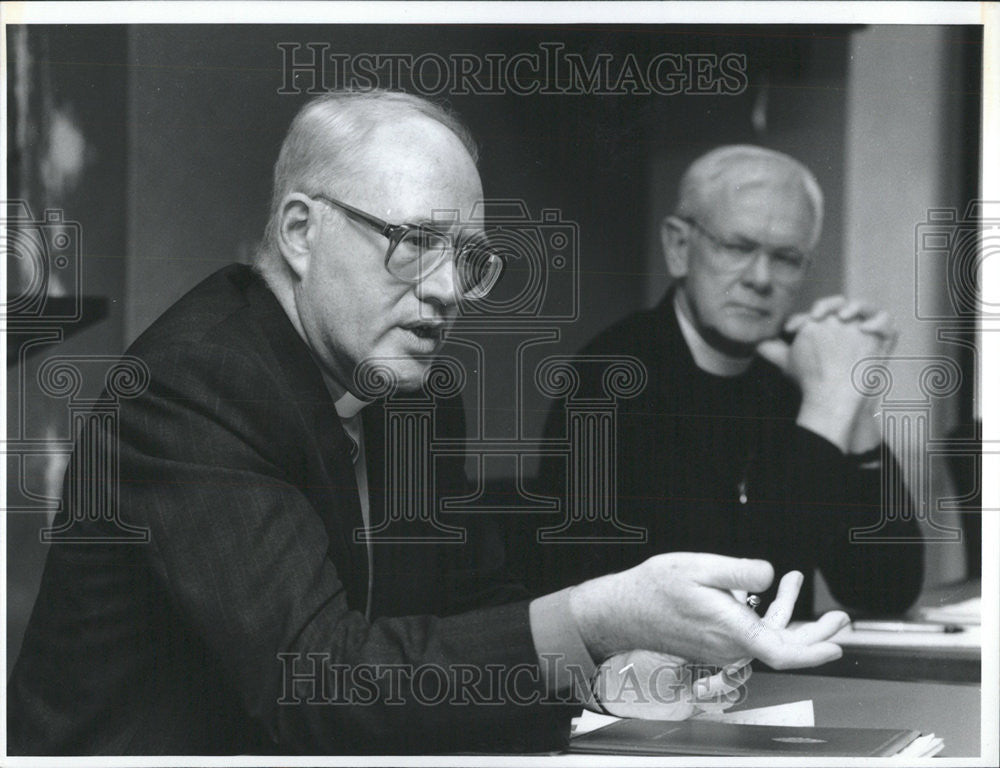 1996 Press Photo George Carey Archbishop Canterbury Herbert Chlistrom - Historic Images