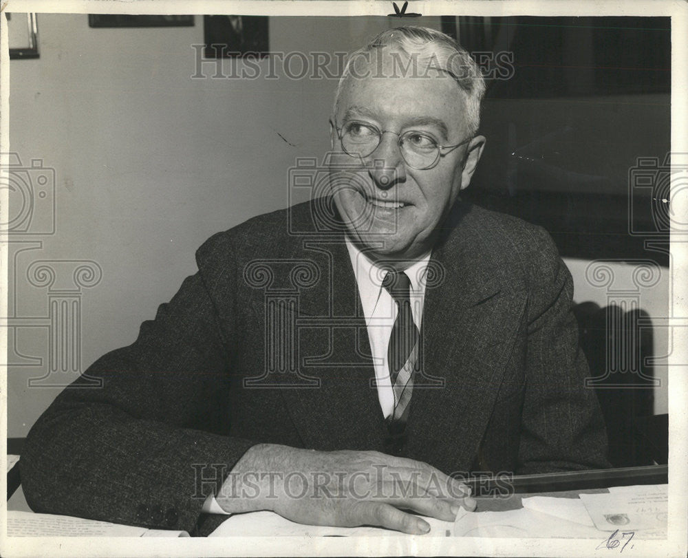 1942 Press Photo Peter Carey, Democratic candidate for Sheriff, Chicago - Historic Images