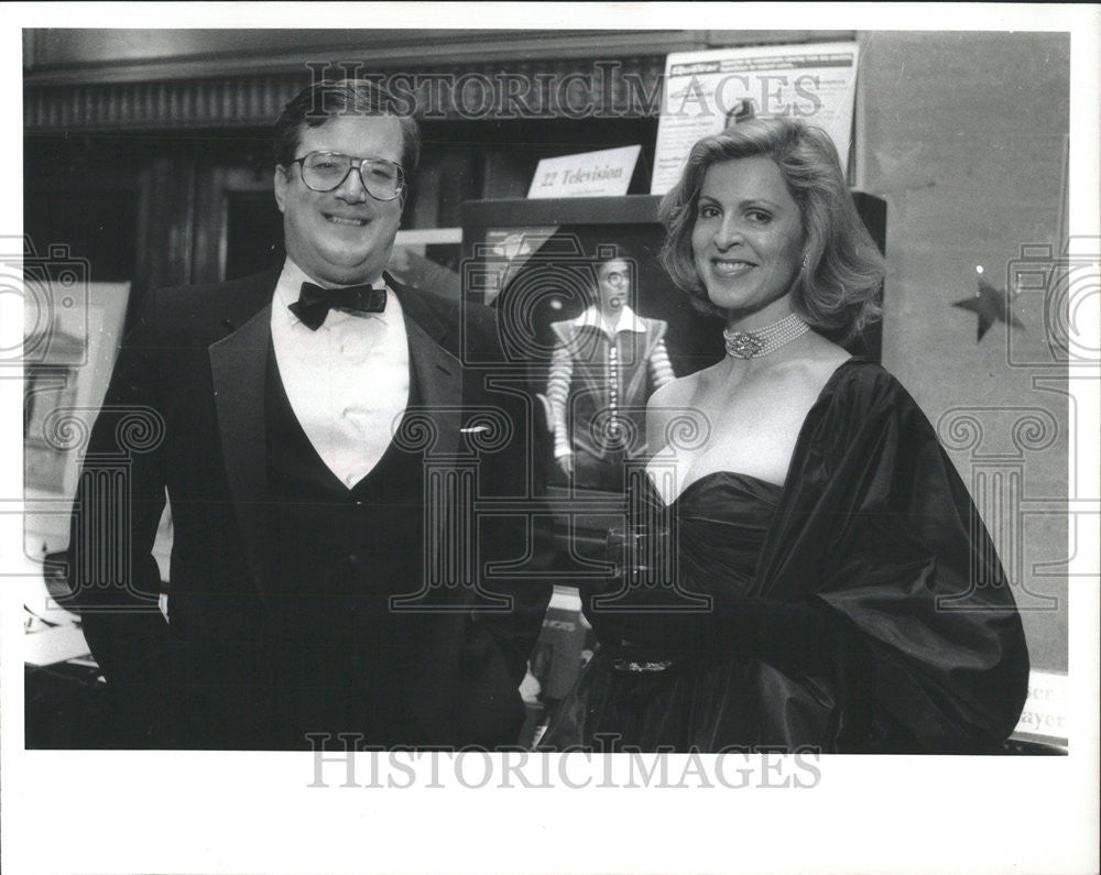 1992 Press Photo Lyric Opera Guild Board Member George Cheston Ellen Ward - Historic Images