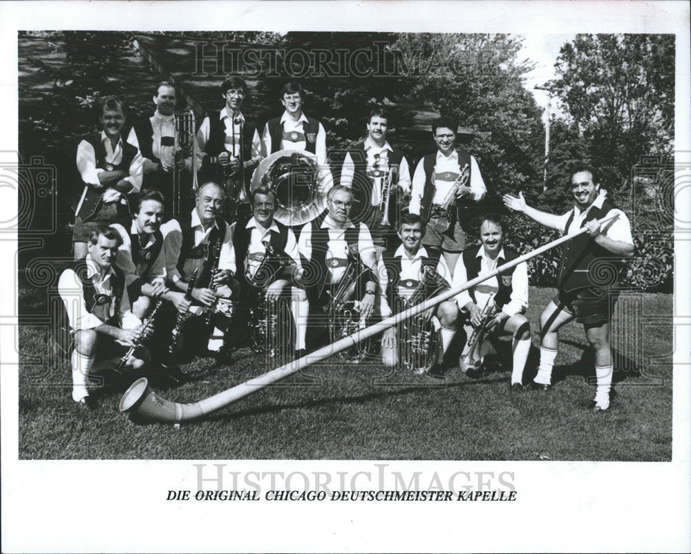 1990 Press Photo The Chicago Deutchmeisters Band - Historic Images