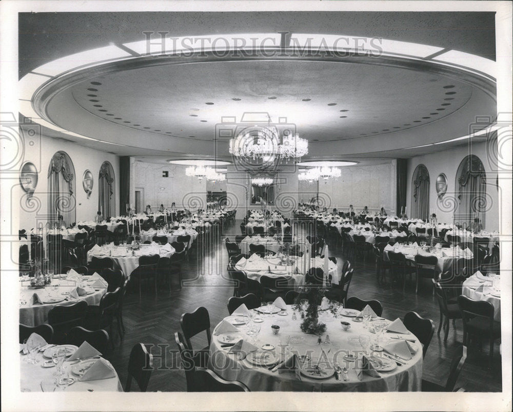 1959 Press Photo Stratons Luncheon For Queen Elizabeth Ambassador West Hotel - Historic Images