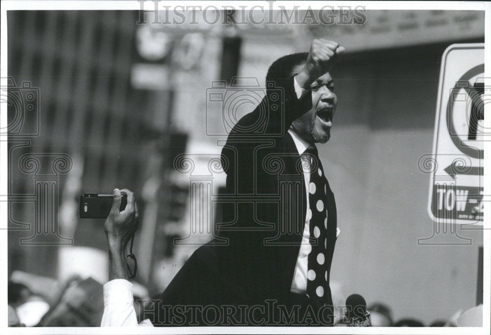 1994 Press Photo Benjamin Chavis (Executive Director  Of The NAACP) Speaks - Historic Images