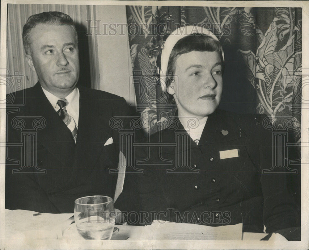 1950 Press Photo Mrs. George Rich III, Women&#39;s Division Drive - Historic Images