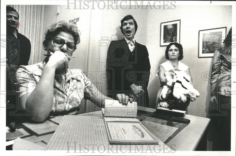 1978 Press Photo Bob Charney Was To Wed Cathy Pokorny In Ceremony At Building - Historic Images