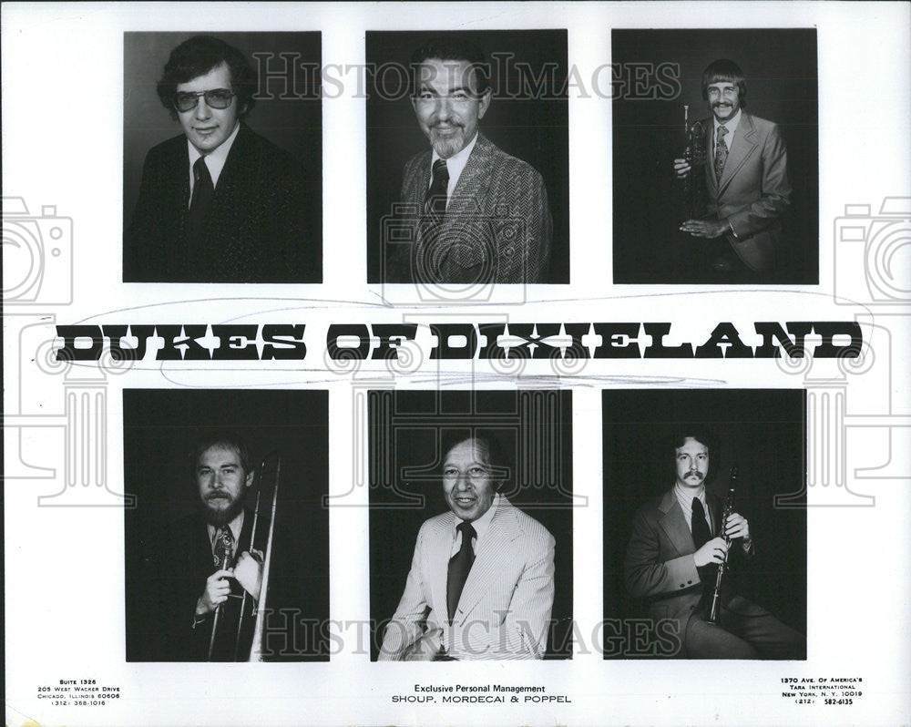 1975 Press Photo Dukes Dixieland New Orleans Revival Band Musician - Historic Images