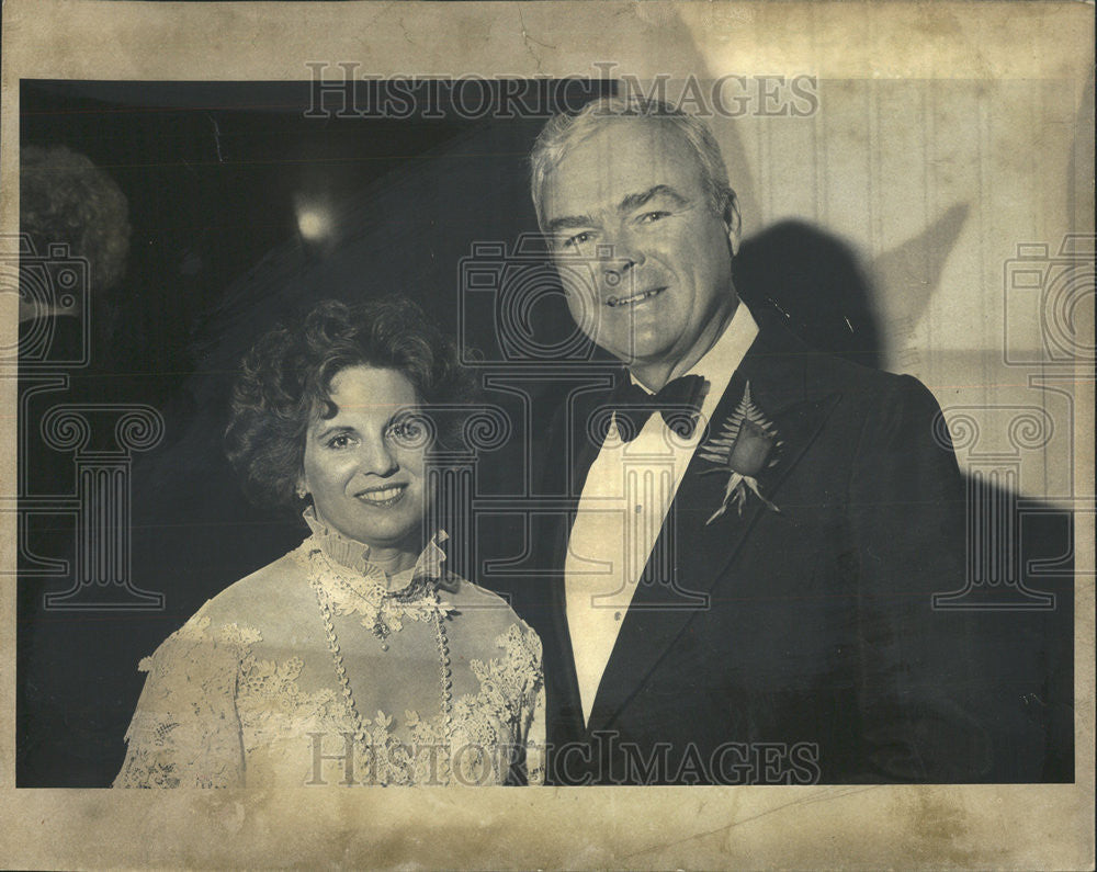 1988 Press Photo Firestone Exec Robert Anderson &amp; Wife Cleveland San Jose Ballet - Historic Images