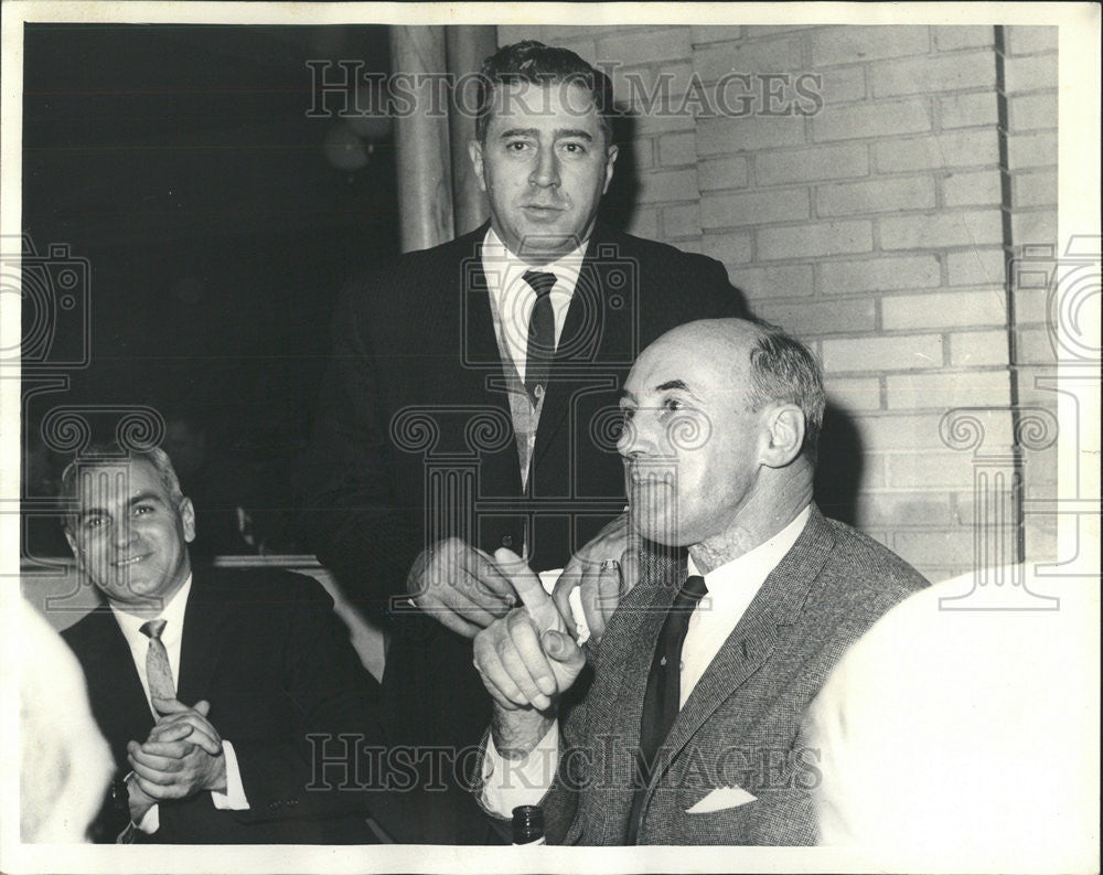 1969 Press Photo Joseph Aiello in a Meeting - Historic Images