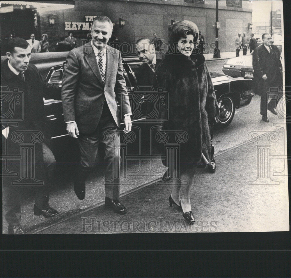 1971 Press Photo Vice President Spiro T Agnew - Historic Images