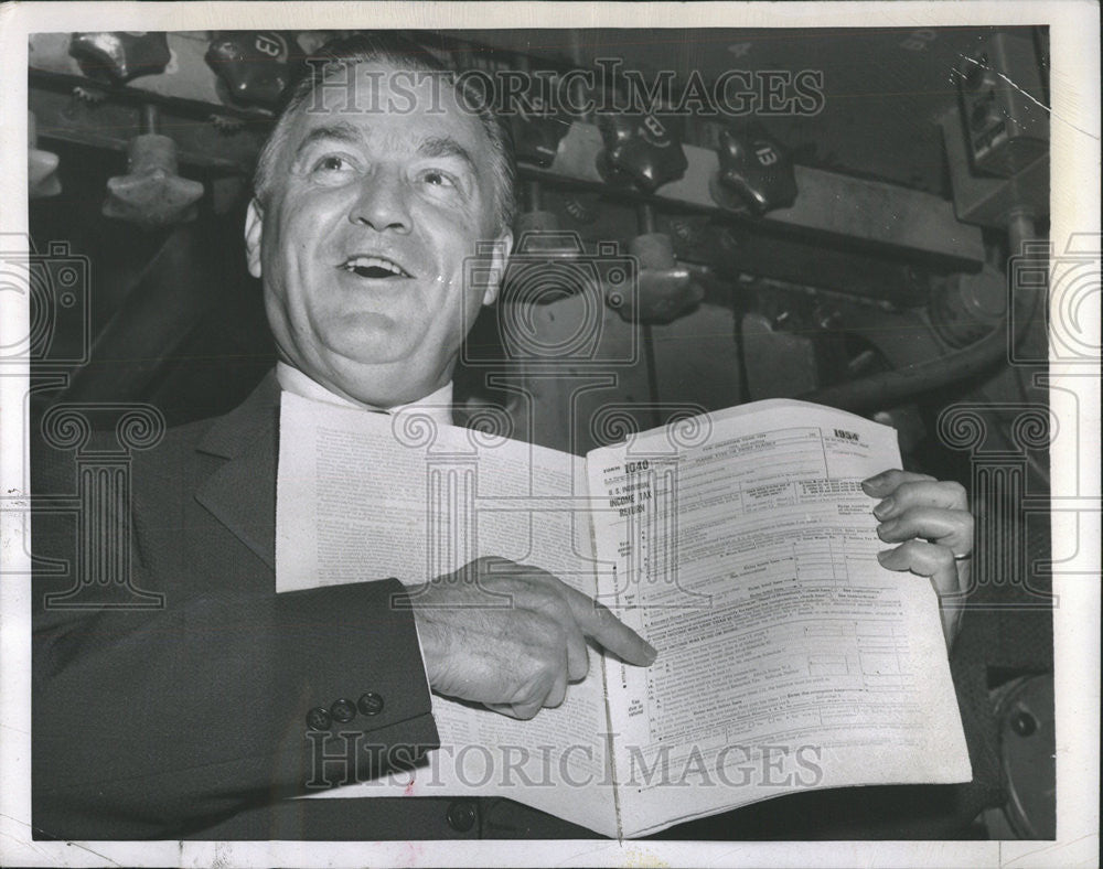 1954 Press Photo T. Coleman Andrews Commissioner of Internal Revenue - Historic Images