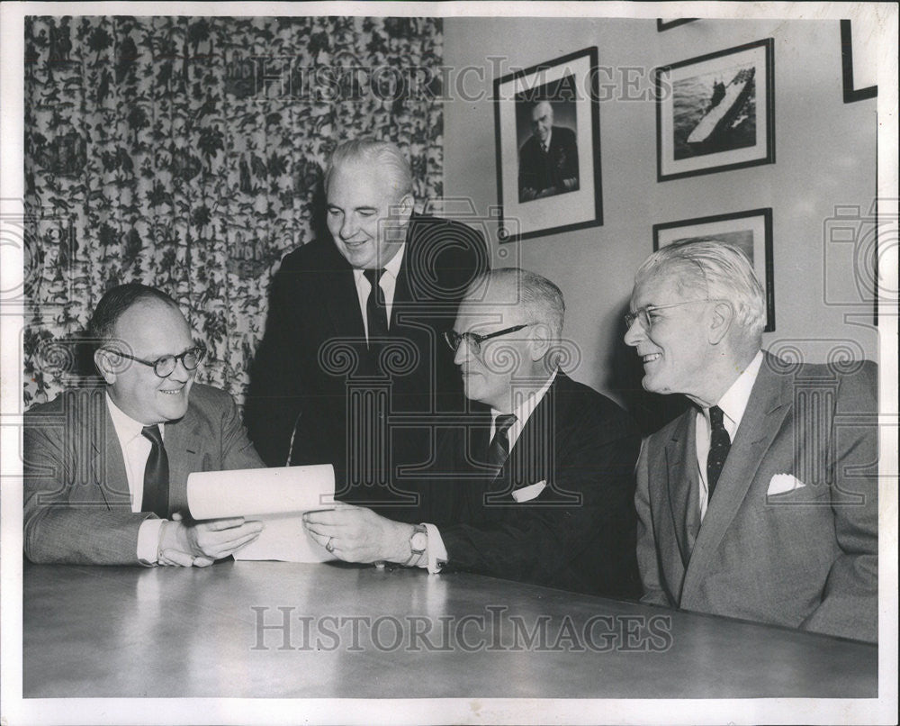 1962 Press Photo Harold H Anderson Executive Editor President - Historic Images