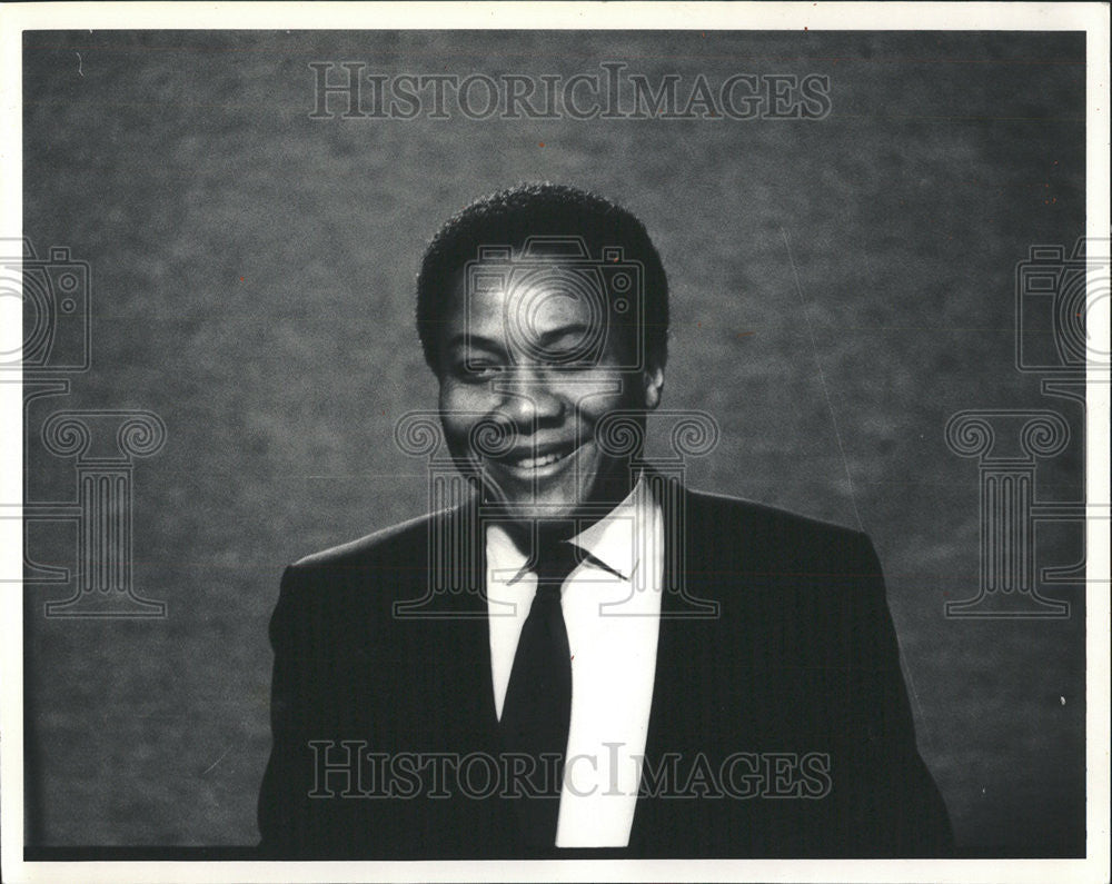 1984 Press Photo Anderson Correspondent Name As  Mayor Sawyer's Press Secretary - Historic Images