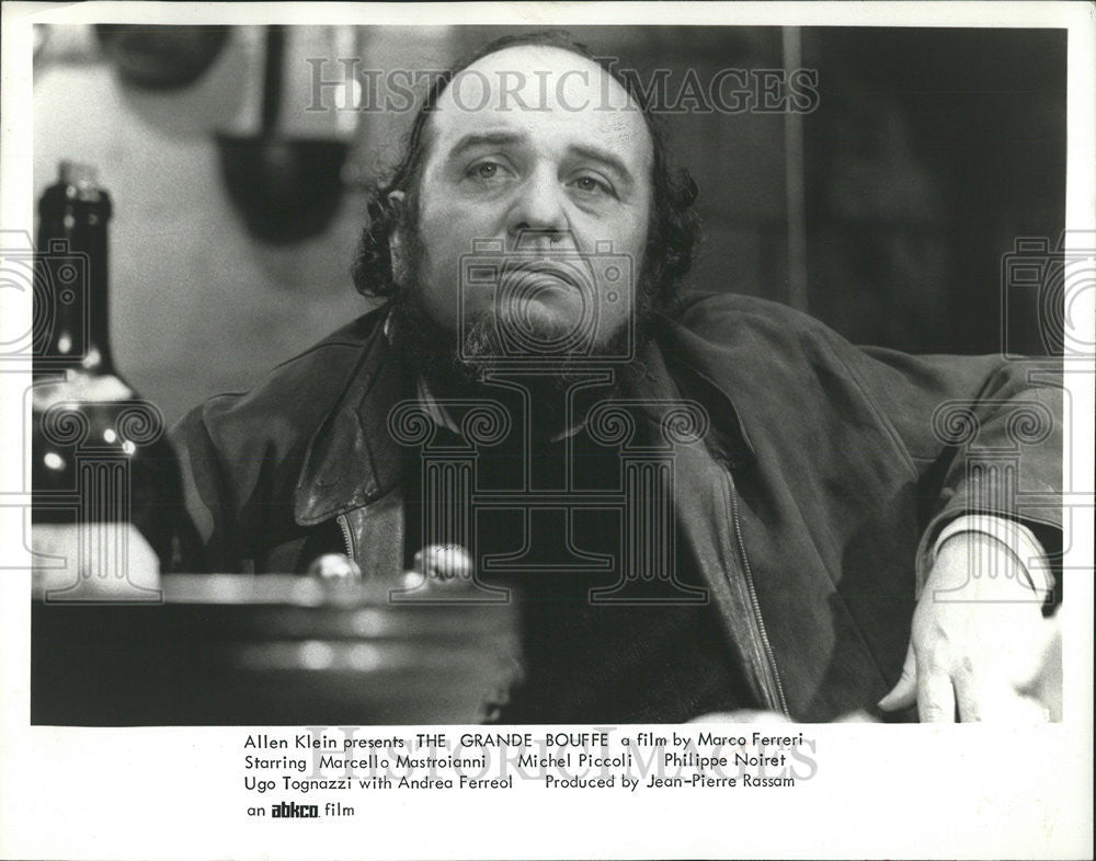 1973 Press Photo Allen Klein The Grande Bouffe Marcello Mastroianni Actor - Historic Images