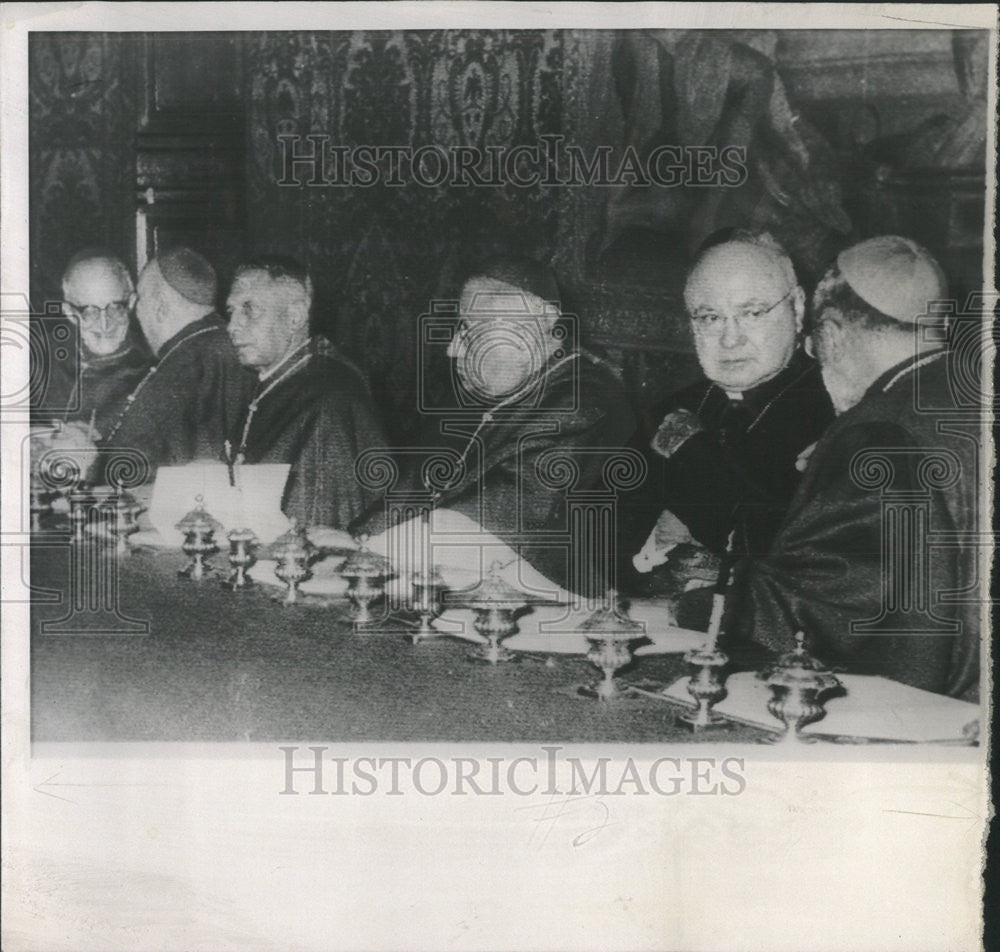 1958 Press Photo Francis Cardinal Spellman of New York Vatican - Historic Images