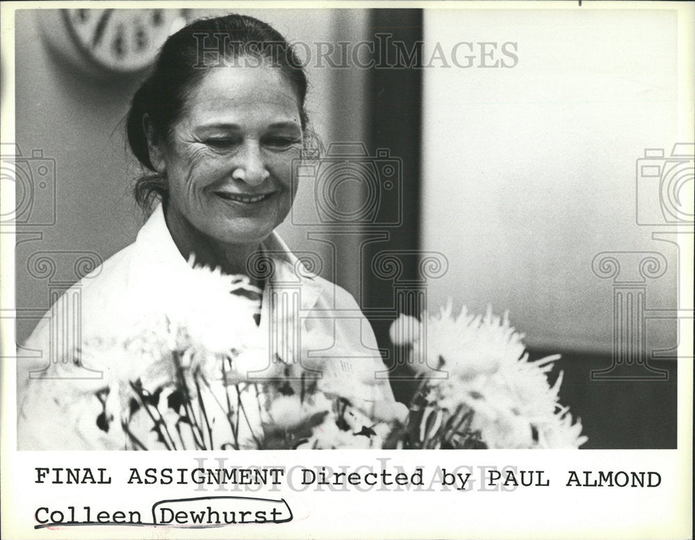 1986 Press Photo Colleen Dewhurst Final Assignment - Historic Images