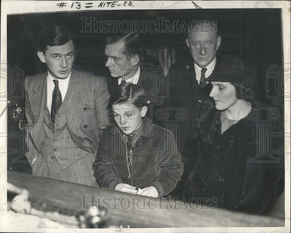 1937 Press Photo Attorney Arthur Hoffman Edward Lewandowaki Donald - Historic Images