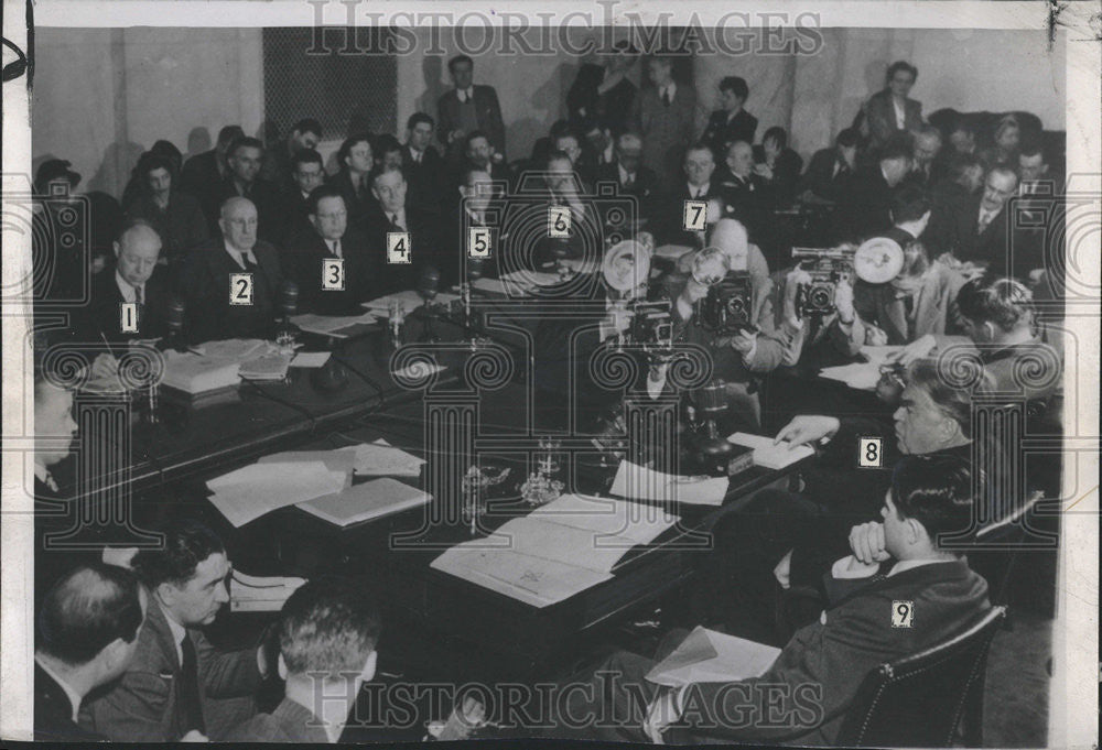 1947 Press Photo John L. Lewis Senate Labor Committe Labor Legislation - Historic Images