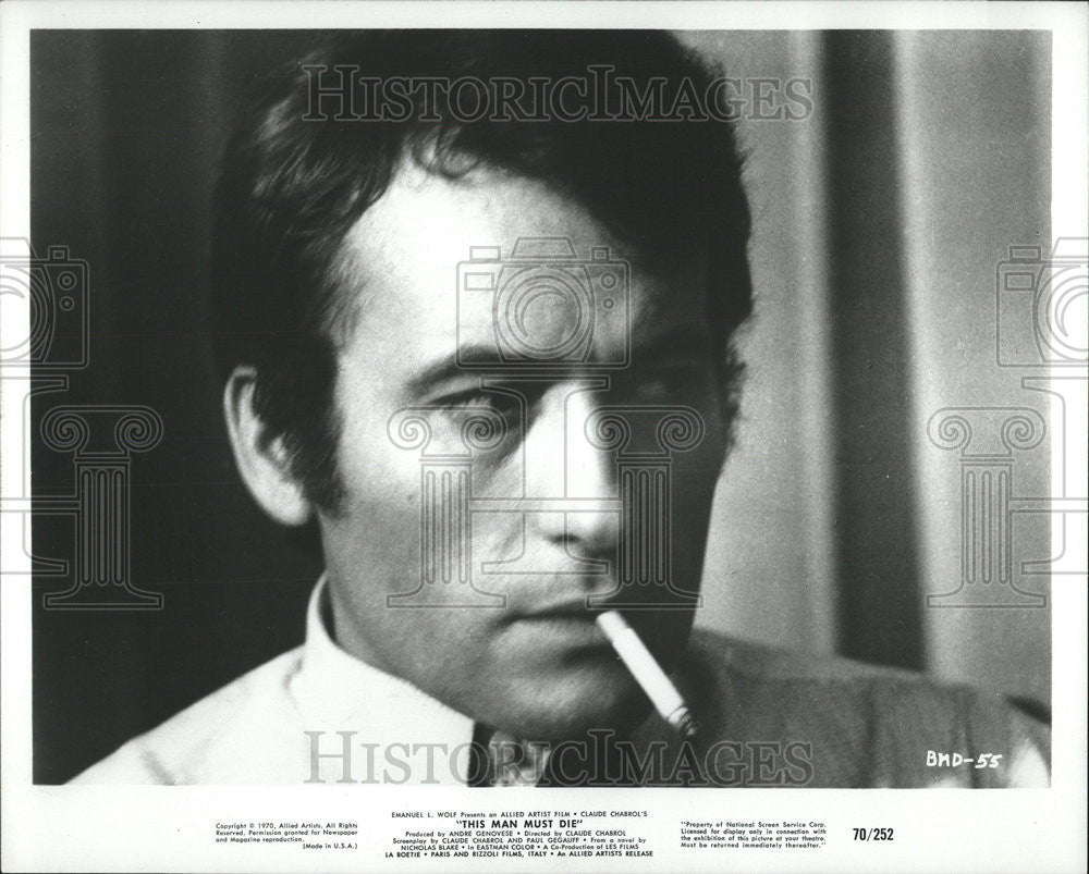 1971 Press Photo Michael Duchaussoy Allied Artist Film This Man Must Die - Historic Images