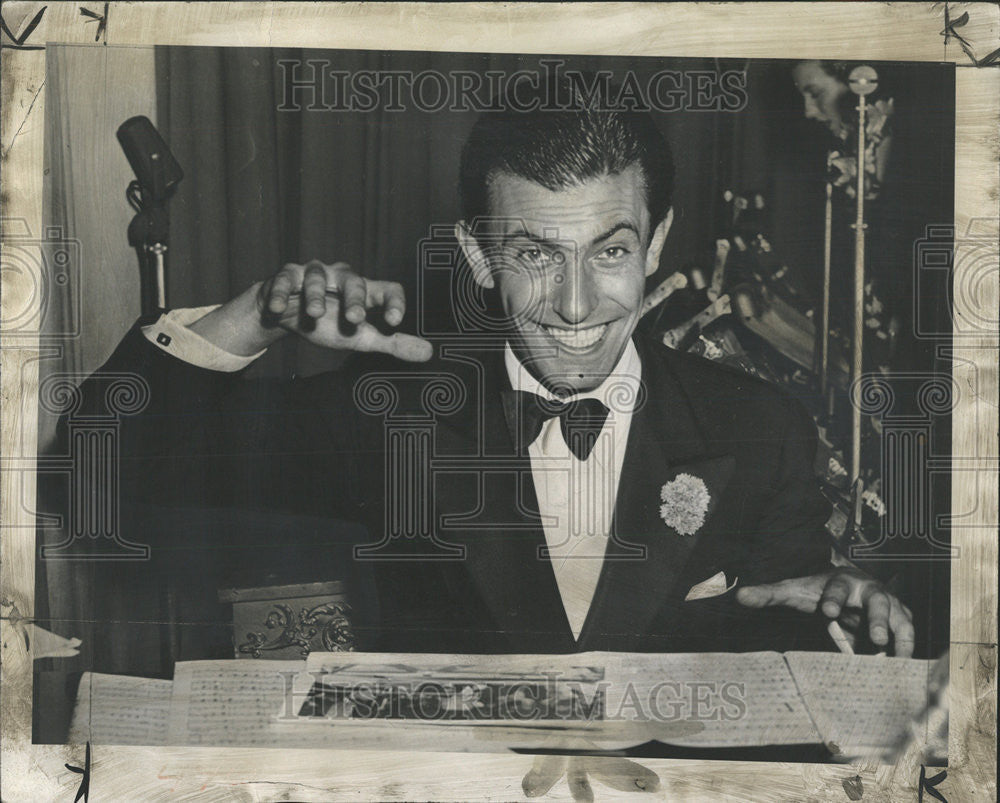 1958 Press Photo Duchin One Of Most Colorful Characters Dance Orchestra-Pianist - Historic Images