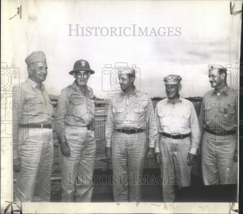 1945 Press Photo Vice Admiral.Thomas Kinkaid Commander US Navy - Historic Images